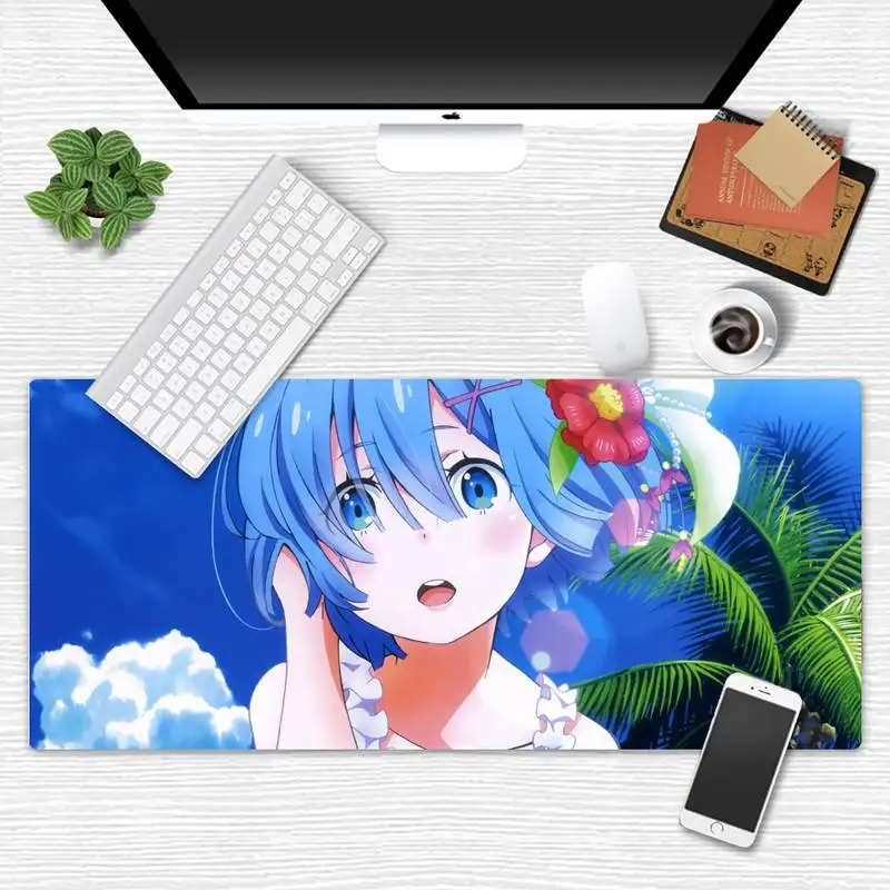 

Rem Laptop Gaming Mice Mousepad Desk Table Protect Game Office Work Mouse Mat pad XXL XL X Non-slip Laptop Cushion