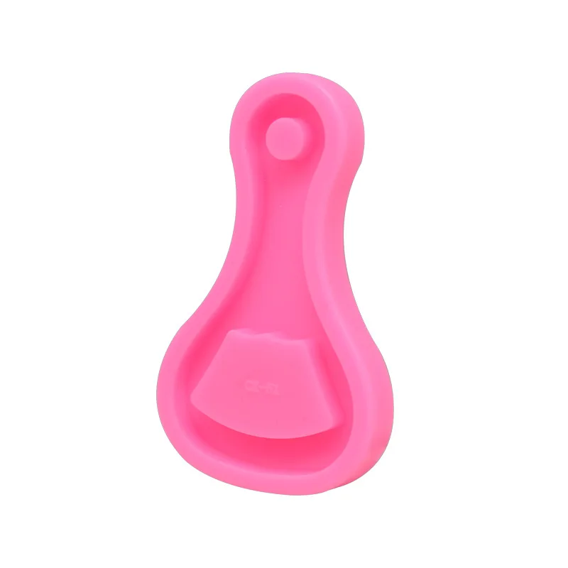 

Beaker shapes Keychains Silicone Molds DIY Shiny Jewelry Epoxy Resin Mold P98