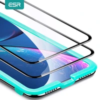 esr 2pcs full cover glass for iphone 11 13 screen protector tempered glass for iphone xr xs max 11 pro x protective glass film