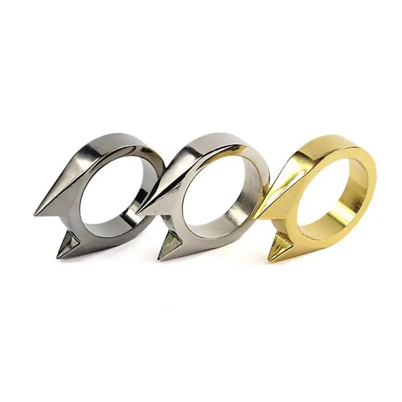 

Multifunctional Ring Fashion Cat Ears Self-Defense Outdoor Products Ring Anti-Wolf Anti-thief Finger Buckle Ring Jewelry