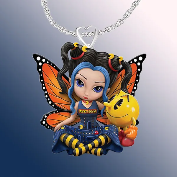 

2021 Trendy Little Girl Pendant Necklace Resin Pendant Ladies Necklace Party Necklace Holiday Gift Home Decor Kawaii Accessories