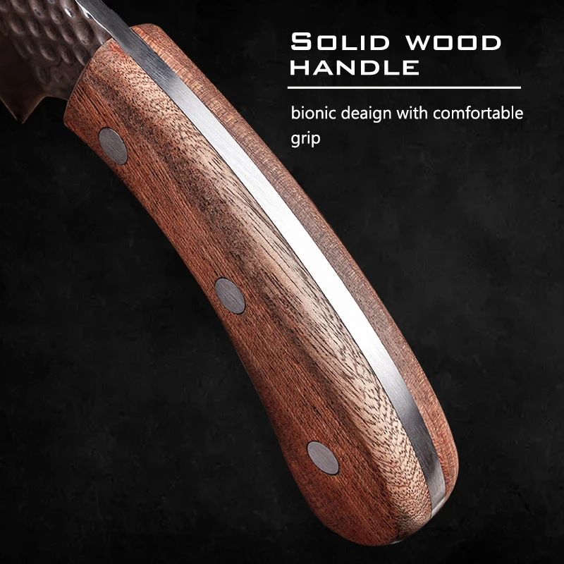 Кованый нож кованый кухонный мясника из нержавеющей стали для мяса фруктов