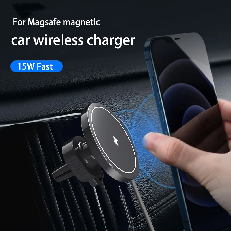 

15W Magsafe charge magnet wireless charger car holder for iPhone 12 pro max 11 mini seris Wireless Charger Car mount Air Vent