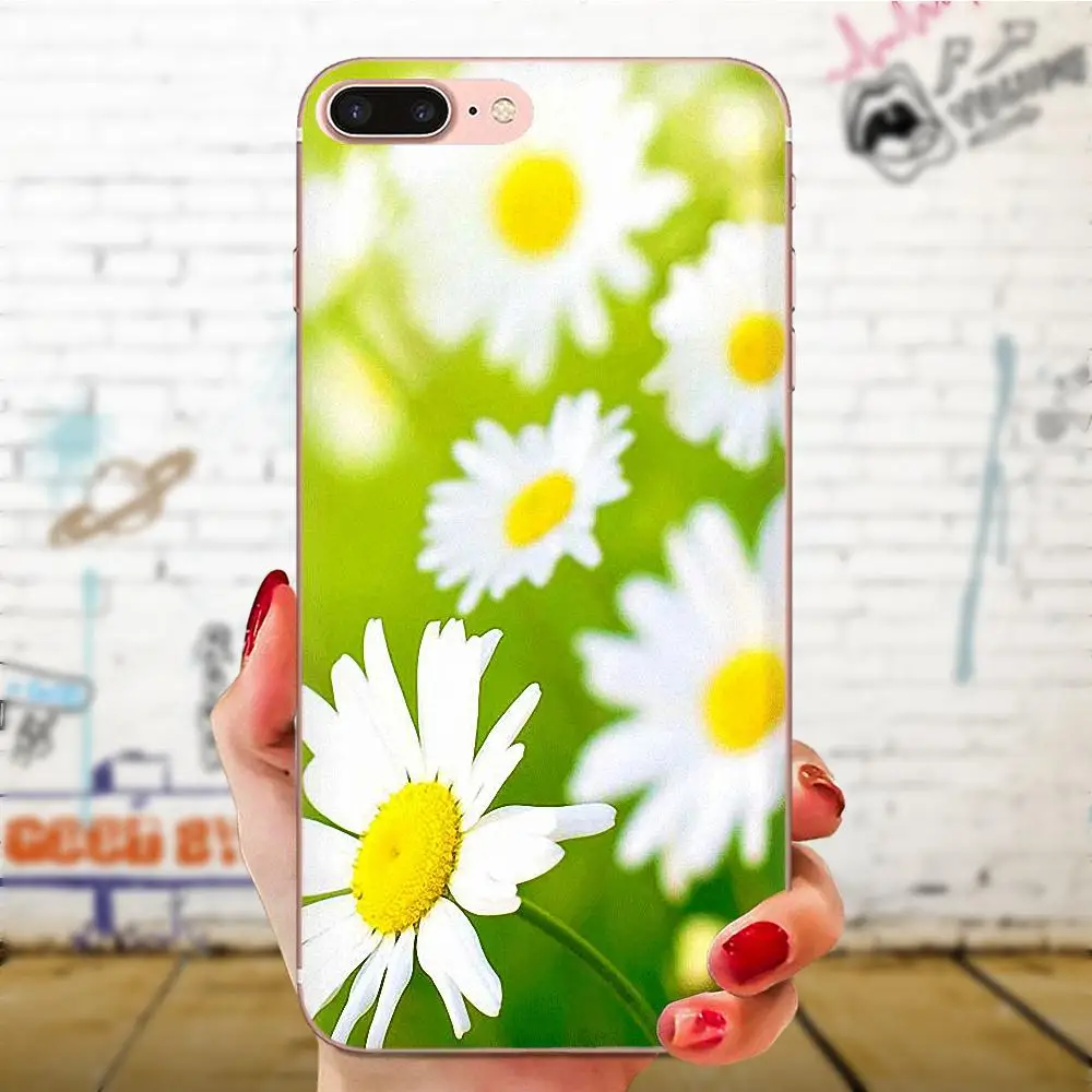 Для huawei Honor 4C 5A 5C 5X6 6A 6X7 7A 7C 7X8 8C 8S 9 10 10i 20 20i Lite Pro защитный чехол на заднюю панель из полиуретана Daisies фон - Цвет: as picture