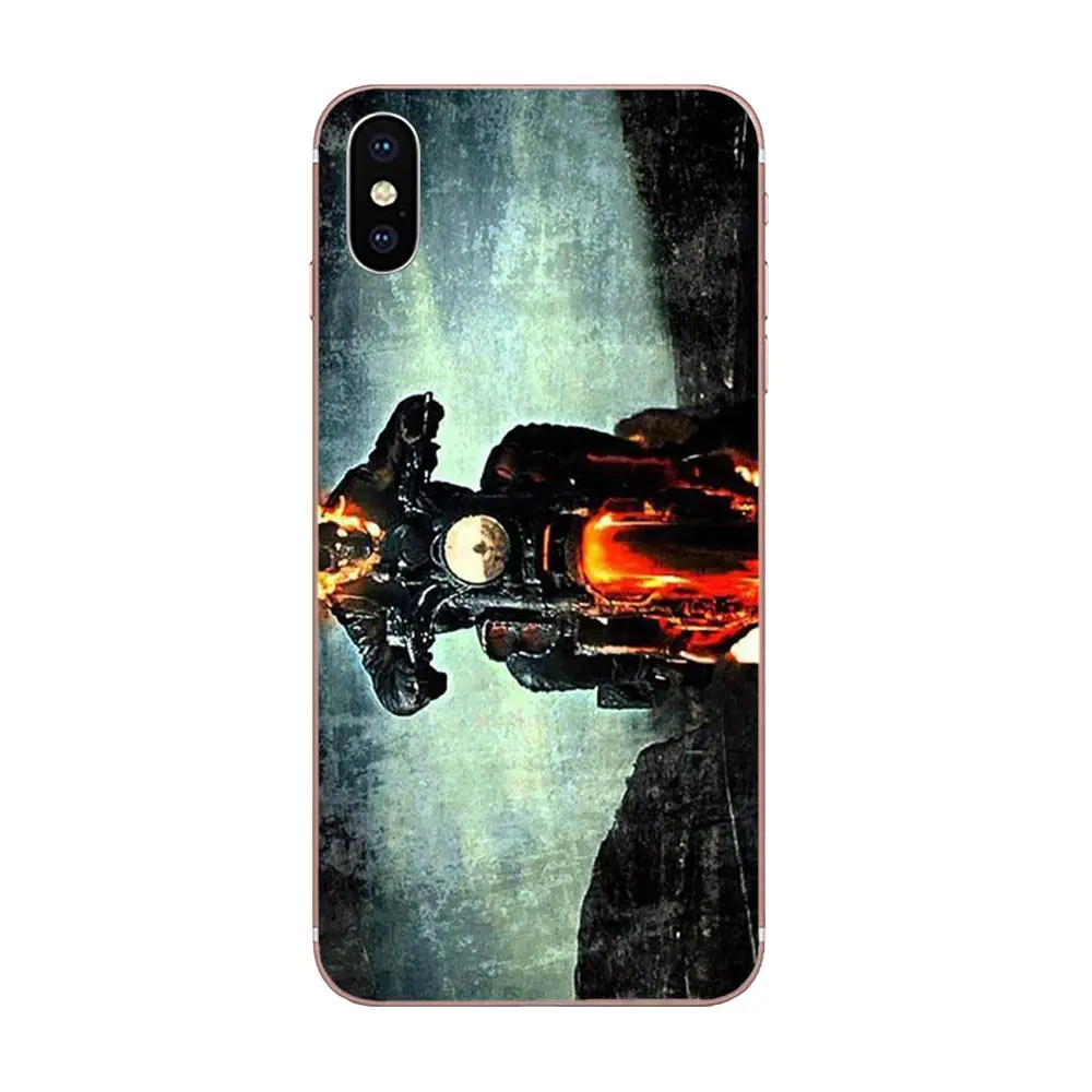 Transparent TPU Cover Bag For Galaxy Grand A3 A5 A7 A8 A9 A9S On5 On7 Plus Pro Star 2015 2016 2017 2018 Ghost Rider Fire Car | Мобильные