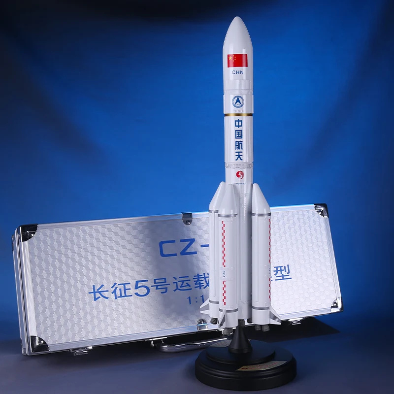 Billig Lange März 5 Rakete Modell Simulation Legierung CZ-5 Lange März 5 Raum Modell Spielzeug Desktop Ornamente