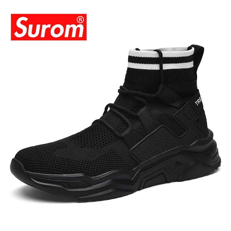 SUROM/Роскошные Брендовые мужские ботинки Новинка весны 2020 года модная дышащая