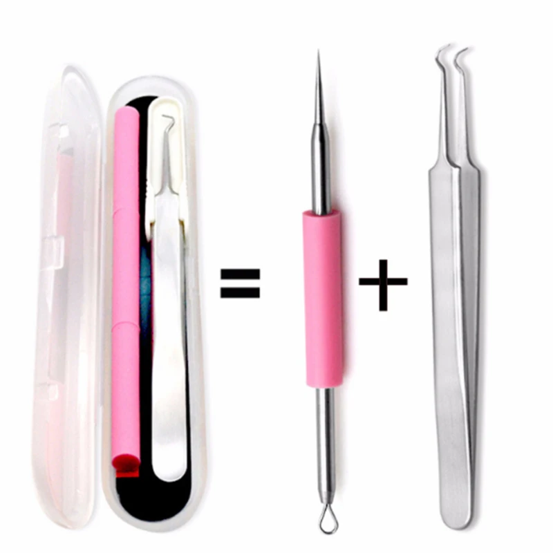 

1PC Silver Blackhead Acne Needle Blemish Extractor Remover Stainless Needles Remove Tools Blackhead Remover