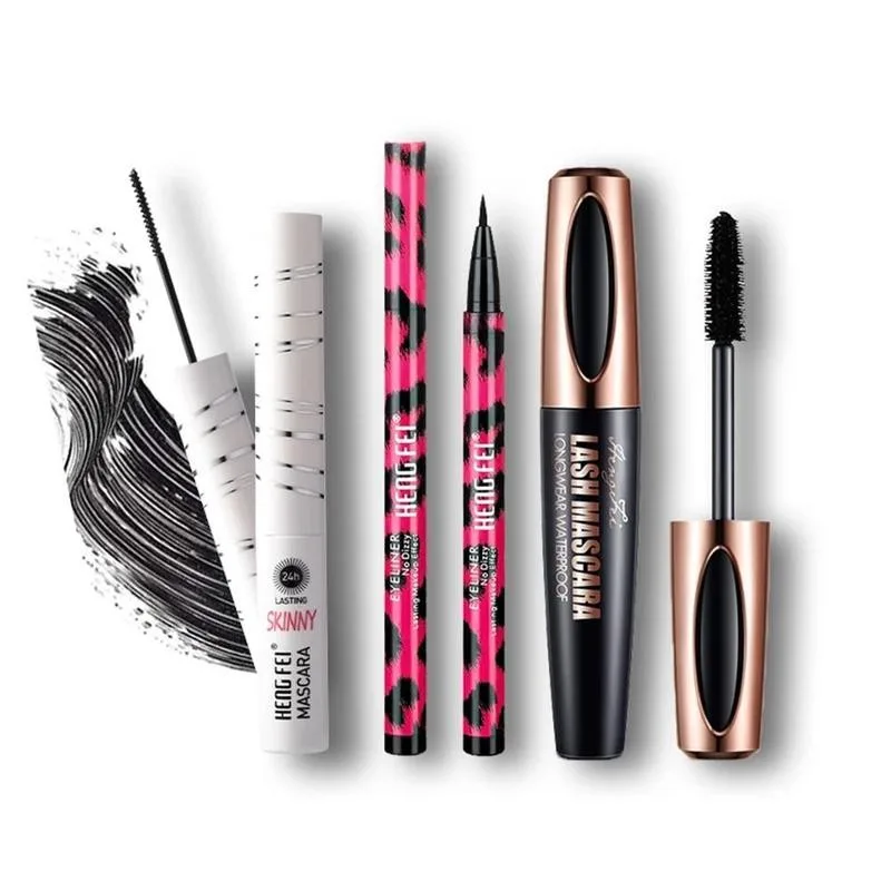 

3pcs/set Waterproof Lash Extension Mascara Thick Eyeliner Makeup Mascara Super Sweatproof Curly Mascara Almighty Volume N7J6