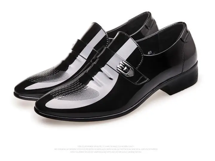 2019 Four Seasons New Fashion Men's Dress Shoes Business England Patent Leather Breathable Mens | Обувь