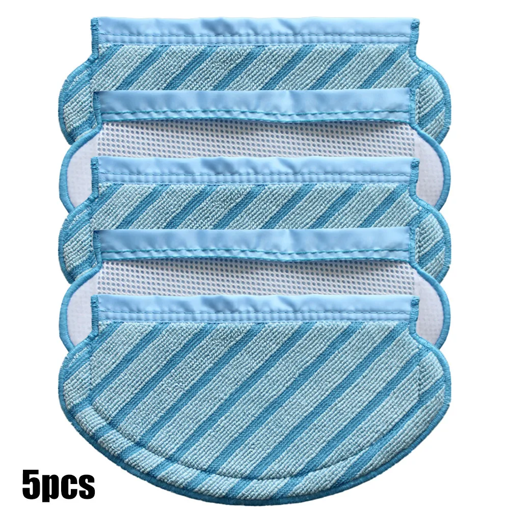 

5pcs Mop Cloth Mopping Cloths Mops Cloths Rags Spare Parts For Yeedi 2 Hybrid Robot Vac Station Vacuum Cleaner Cleaning Pads Pad