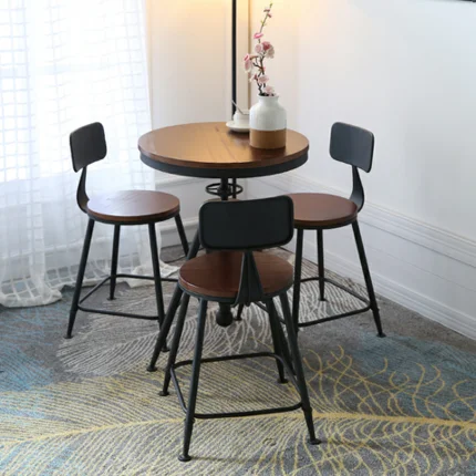 Сочетание столов и стульев для балкона маленький круглый столик стул кафе