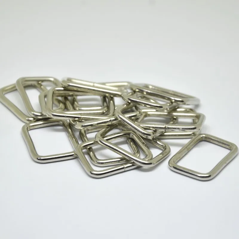 Металлическая Регулируемая прямоугольная пряжка с D образным кольцом не сварные