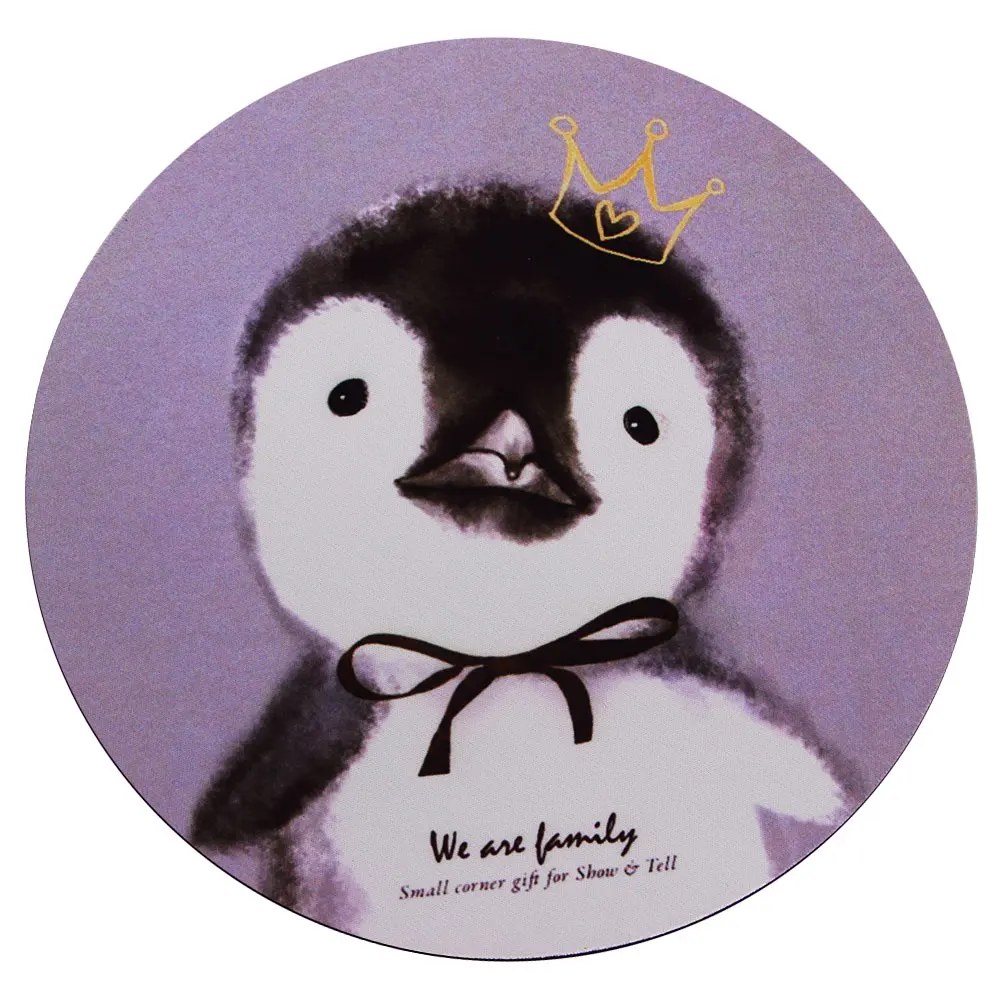 Милый круглый Настольный коврик для мыши CHUYI резиновый игровой маленький