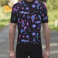 frenesi men new summer design short sleeve cycling jersey stripes road bike running clothes maglia da ciclismo shirt