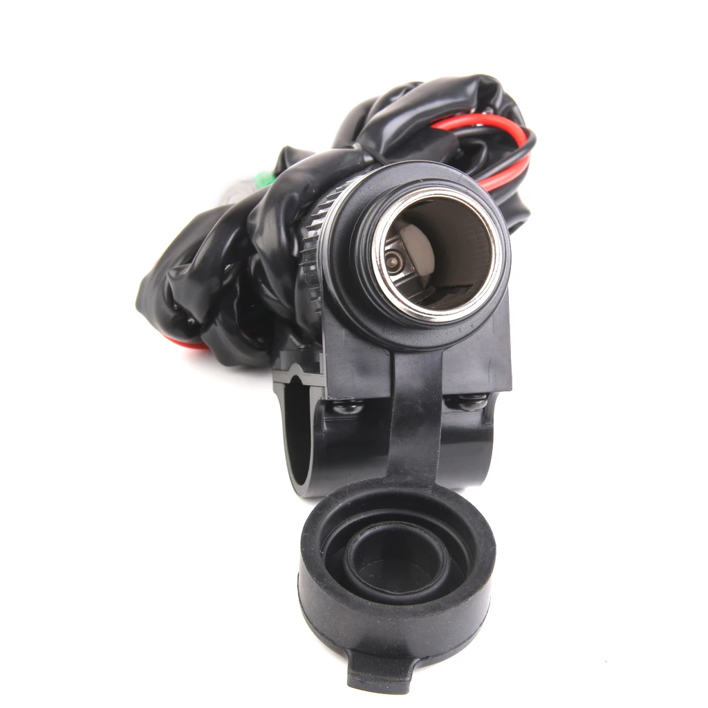 

12V Car Motorcycle Lighter Power Socket Plug Outlet Mount Bracket