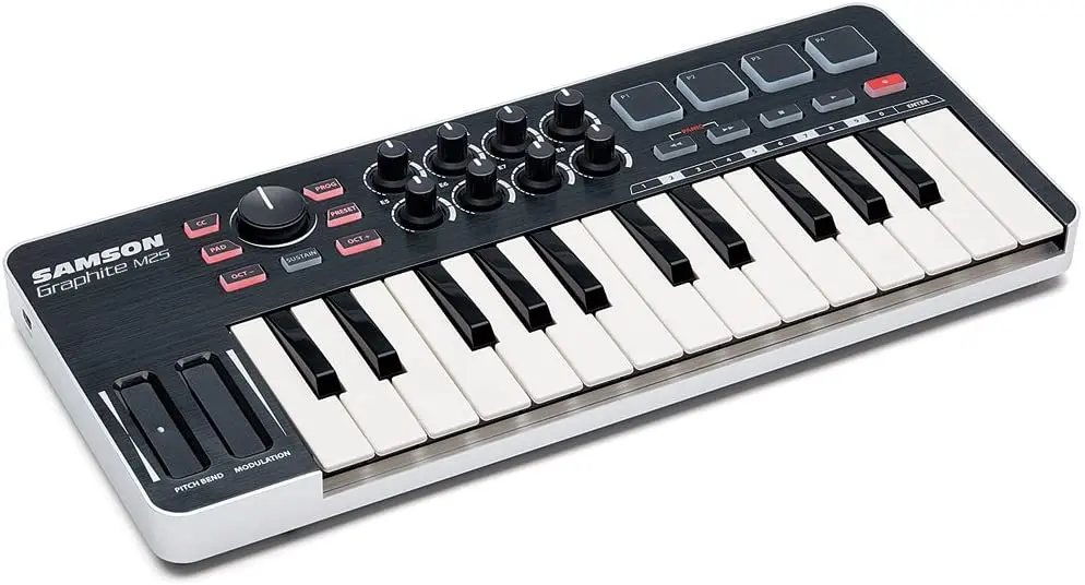 USB MIDI-контроллер Samson GRAPHITE M25 25 клавиш для клавиатуры ipad портативный аранжировщика