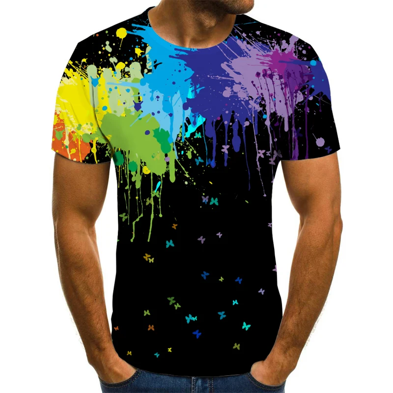 ¡Novedad de 2020! Camiseta divertida manga corta con estampado 3D juegos roles para hombre camisetas verano en 3d | Мужская одежда