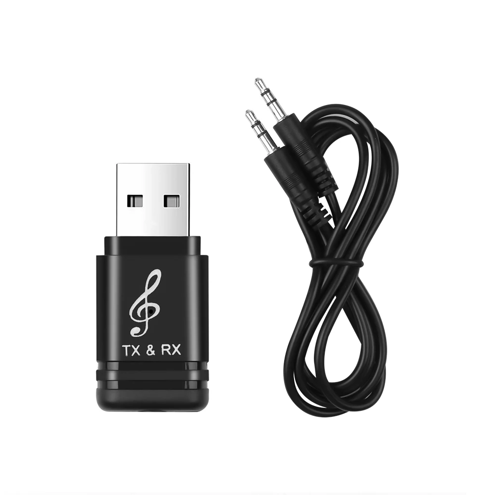 Беспроводной аудио адаптер с USB питанием для bluetooth-наушников, MP3 спикеров, автомагнитол, 2 в 1, стерео Bluetooth 5,0, передатчик, приемник