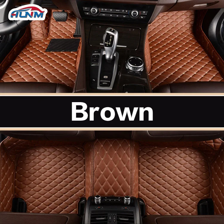 Brown Автомобильные коврики для Toyota Land Cruiser 100 200 Prado 120 150 RAV4 Camry Corolla Highlander Alphard Prius Yaris Fortuner автомобильные коврики - Название цвета: Brown