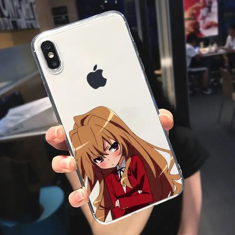 

Toradora Taiga aisaka anime lucury Phone Case cover Transparent for iPhone 6 7 8 11 12 s mini pro X XS XR MAX Plus