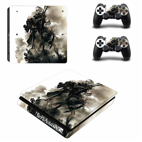 Игра NieR Automata PS4 тонкая кожа Наклейка виниловая для sony Playstation 4 консоль и 2 контроллера PS4 тонкая кожа Наклейка - Цвет: YSP4S-3558