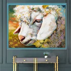 Dy алмазная живопись, овечка, слон, 5d Вышивка, квадратнаякруглая Алмазная вышивка, набор для мозаики, домашнее украшение, фреска