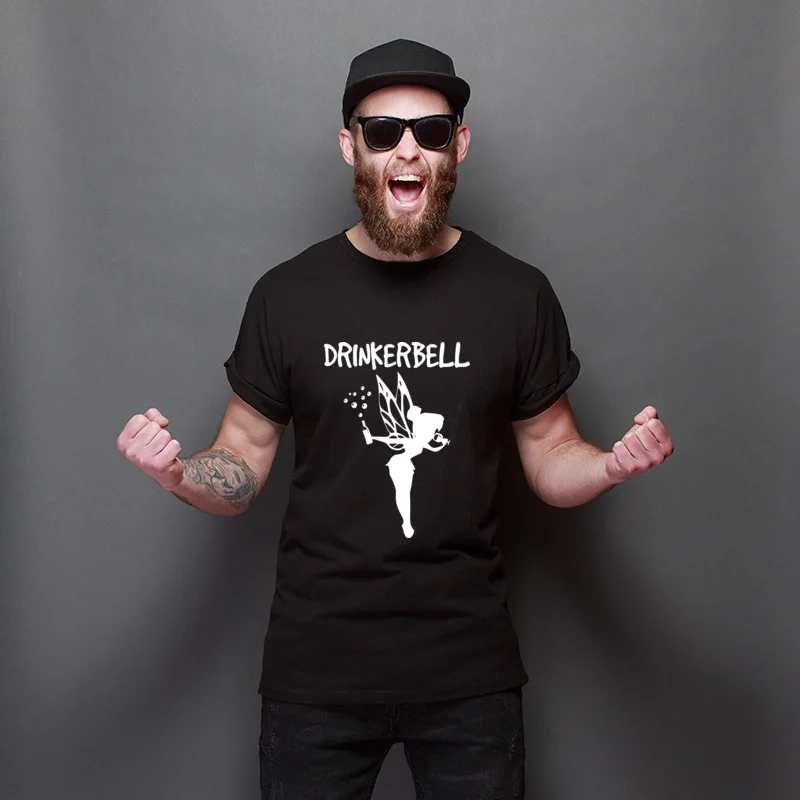 

Birthday Day The Drinker Bell Slim Fit Faddish Tees Print Comfortable Tee-Shirt Youth Printing Tee-Shirts Hipster