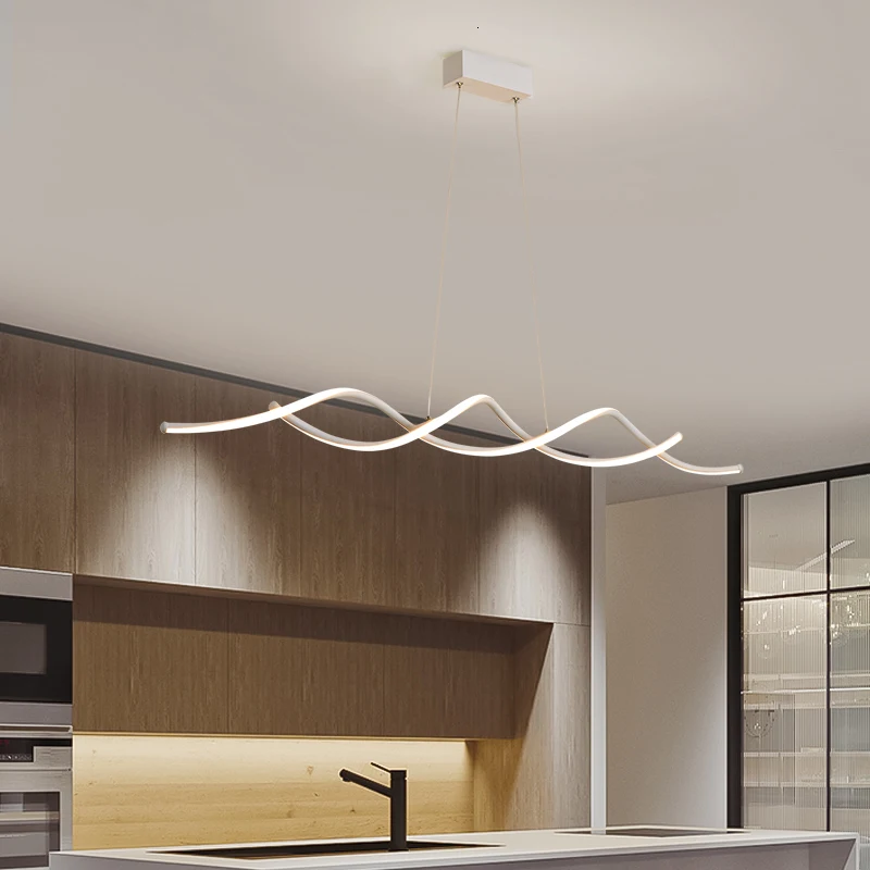 Preço Luminária Pendente Espiral De Tamanho Longo Led Moderno Lustre De Cozinha Bar Sala De Jantar Lâmpadas Pendentes Decoração De Casa Dna Luminária