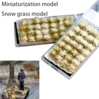 miniaturization model snow grass model production materials of scene platform diy scenario materials