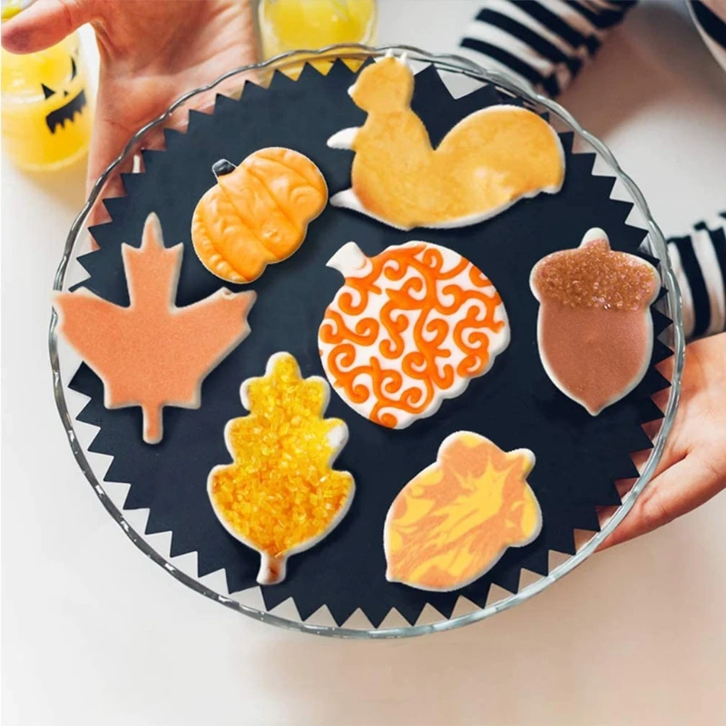 

12pcs Cookie Cutters Thanksgiving Turkey Pumpkin Stainless Steel Biscuit Mold