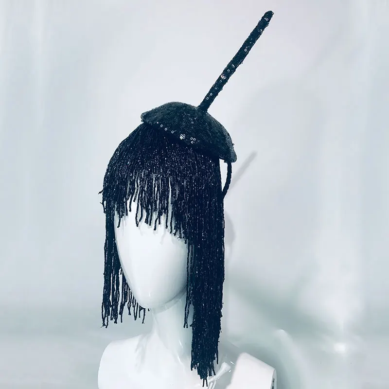 На заказ платье со стразами бисером парик сценический костюм комплект