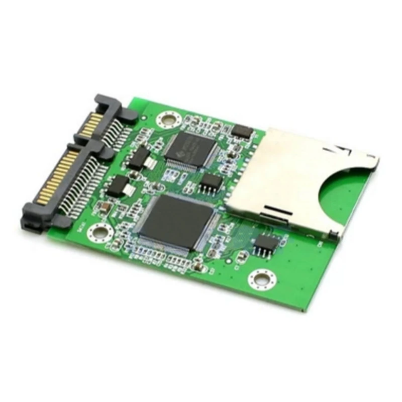 

H7JA FT1307 SD to SATA Converter Card SD/SDHC/SDXC/MMC Memory Card to 2.5in 7+15P SATA Adapter for Computer