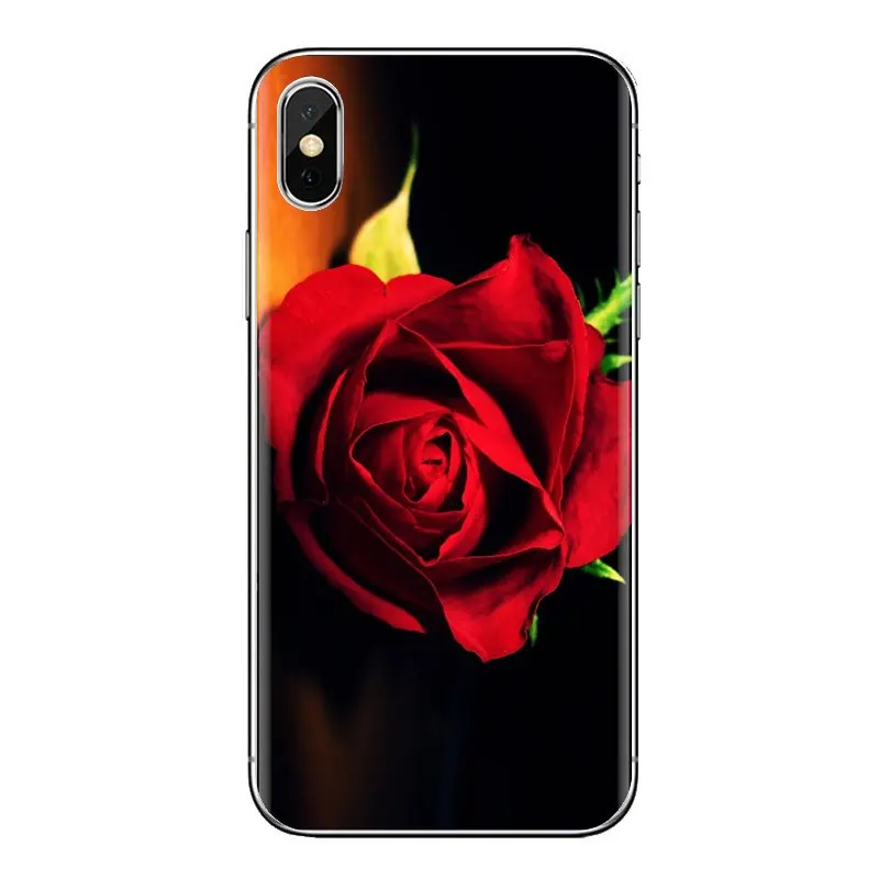 Red Rose Flowers For iPod Touch Apple iPhone 4 4S 5 5S SE 5C 6 6S 7 8 X XR XS Plus MAX Transparent Soft Shell Covers |