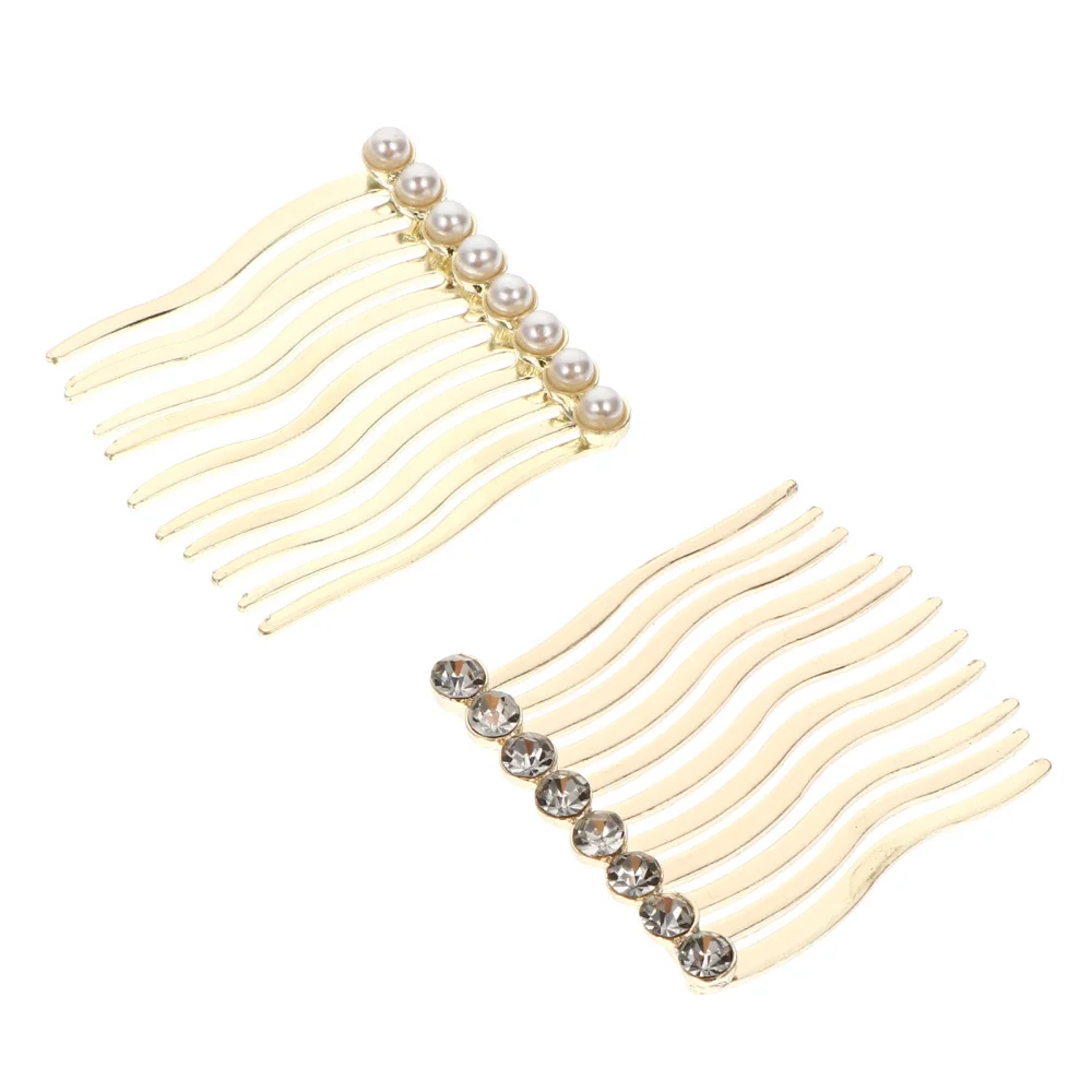 

2Pcs Fashionable Hair Pick Combs Delicate Gilr Bangs Bobby Stylish Hairpins