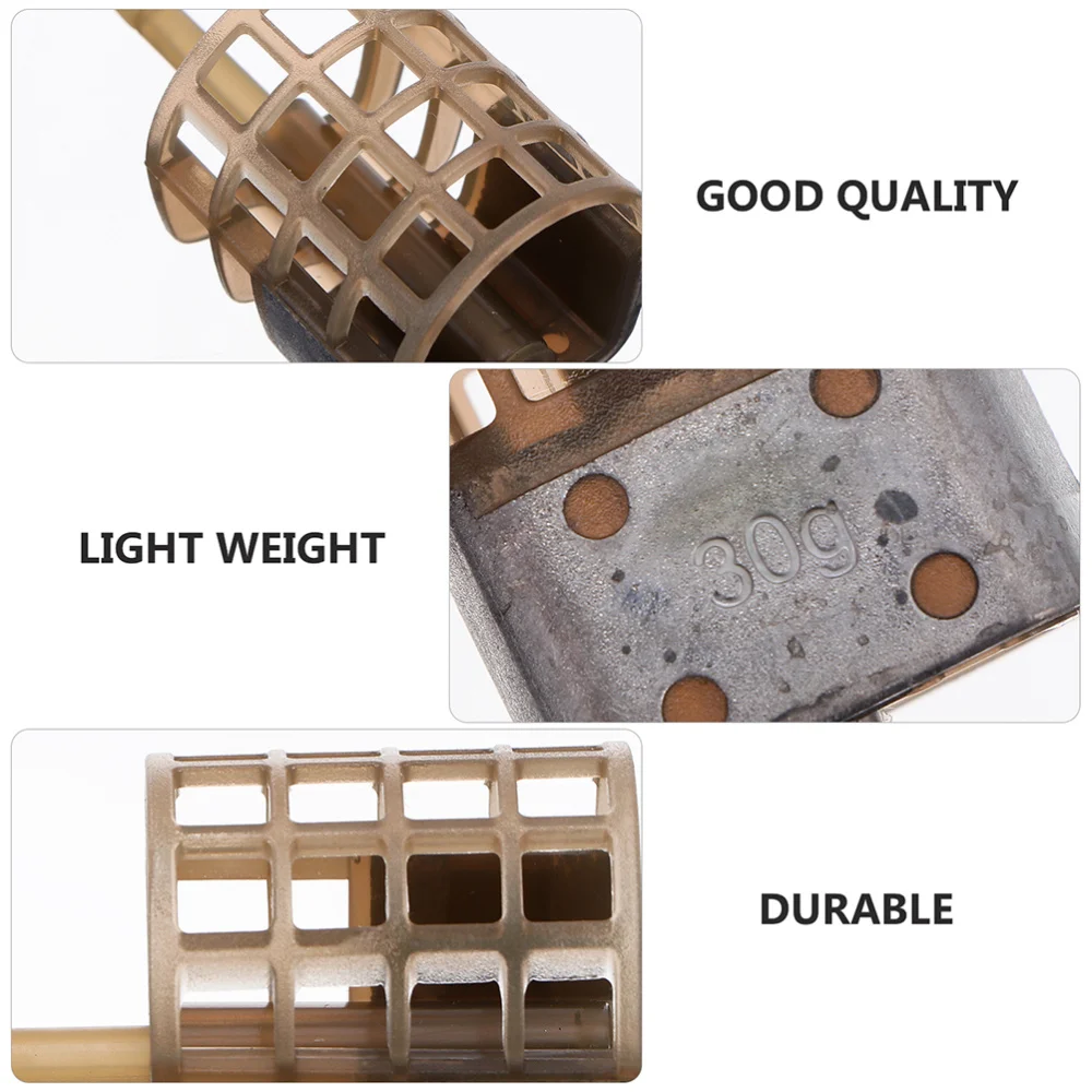 

3pcs Outdoor Fishing Bait Cages Practical Fishing Lure Cages Fishing Supplies