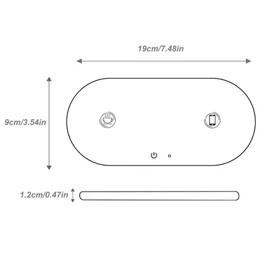 Нагреватель для кофейной кружки термостатический подогреватель чашек подогрев