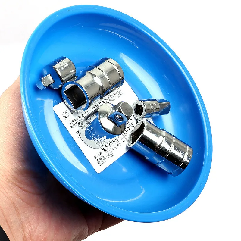 Круглый Магнитный Лоток для деталей посуда хранения винтов из нержавеющей стали