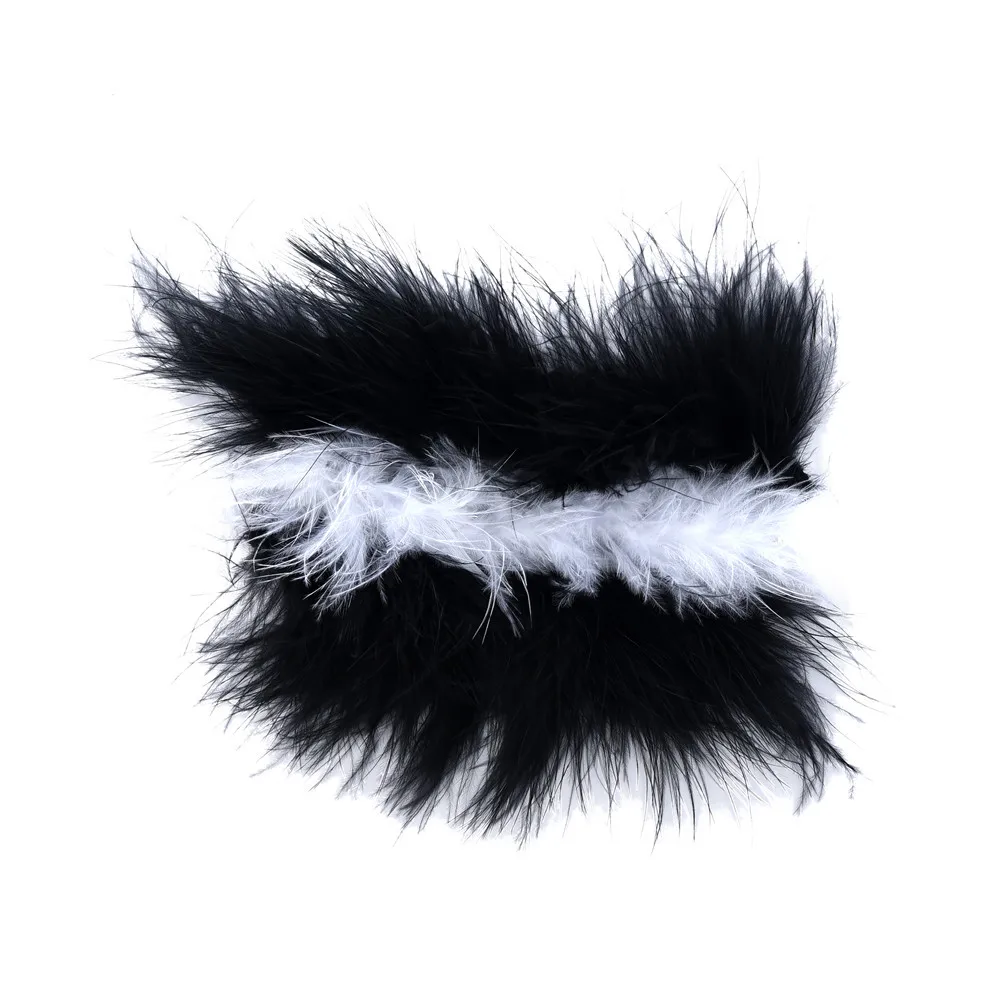 Черно-белое платье-пачка Skunk для девочек с меховым хвостом пушистыми животными