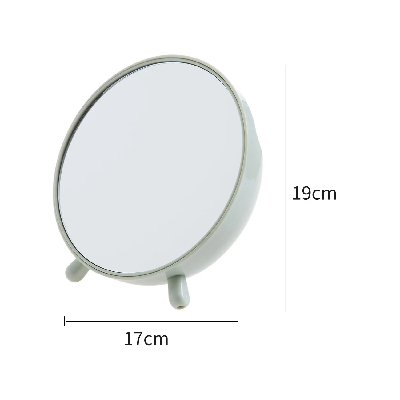 1 шт. круглое косметическое зеркало настольное маленькое простое студенческое