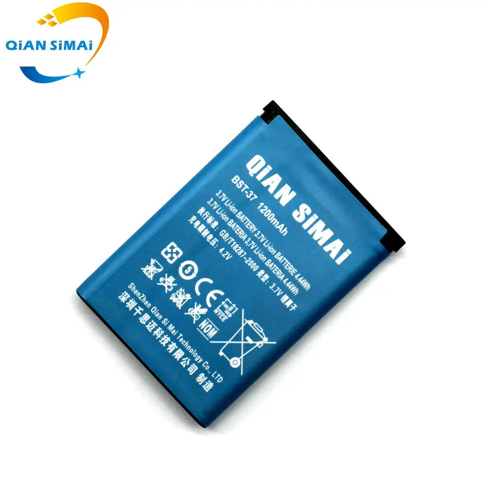 QiAN SiMAi BST 37 аккумулятор 1200 мАч для Sony Ericsson J100i K200i T280i V600 K610i W700 W710C D750i K750C W350 W800i W810i