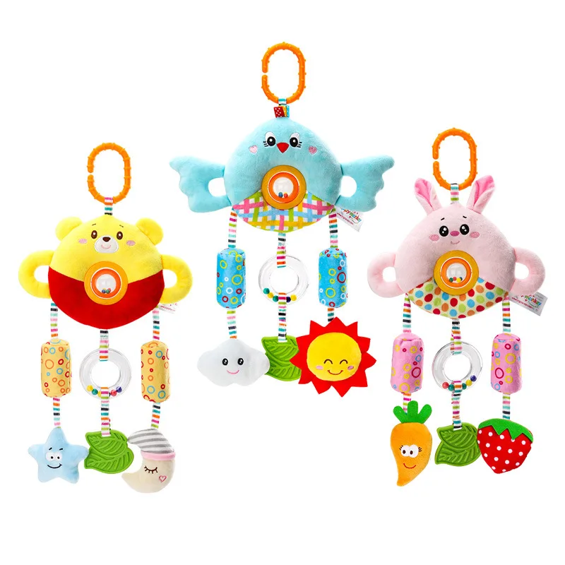 

Baby Wind Chimes 0-3 Years Old Bed Hanging Rattle Turn Bead Plush Doll Baby Toy