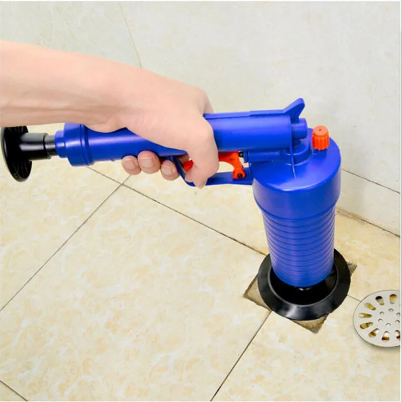 

Sewer Cleaning Brush Air Pressure Drain Cleaner Kitchen Bathroom Toilet Dredge Plunger Basin Pipeline Clogged Remover Tool Set