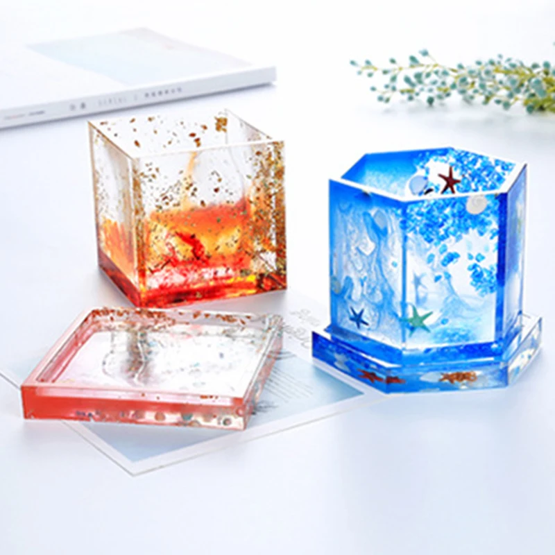 

Silicone Crystal Epoxy Resin Mold Geometric Wave Coaster Mat Casting Mould Handmade Crafts Decoration DIY Jewelry Making Tools