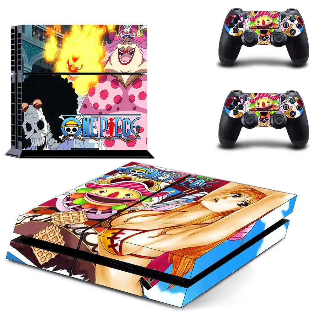 Аниме: one piece PS 4 наклейка s PS4 Play station виниловые наклейки для кожи Pegatinas консоли