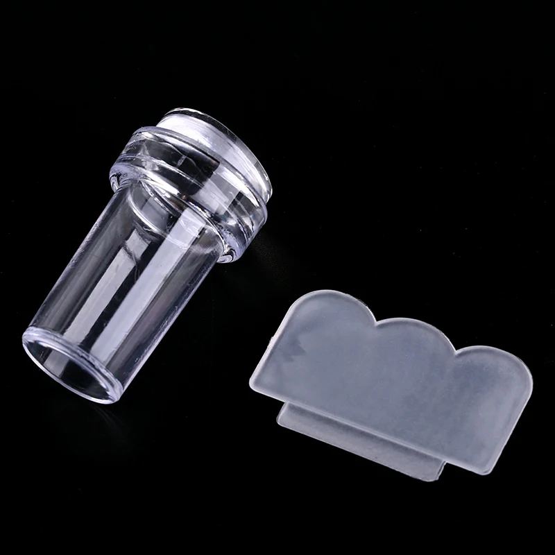 Прозрачный квадратный маникюрный принтер 2 шт./компл. штамповочный трансфер +