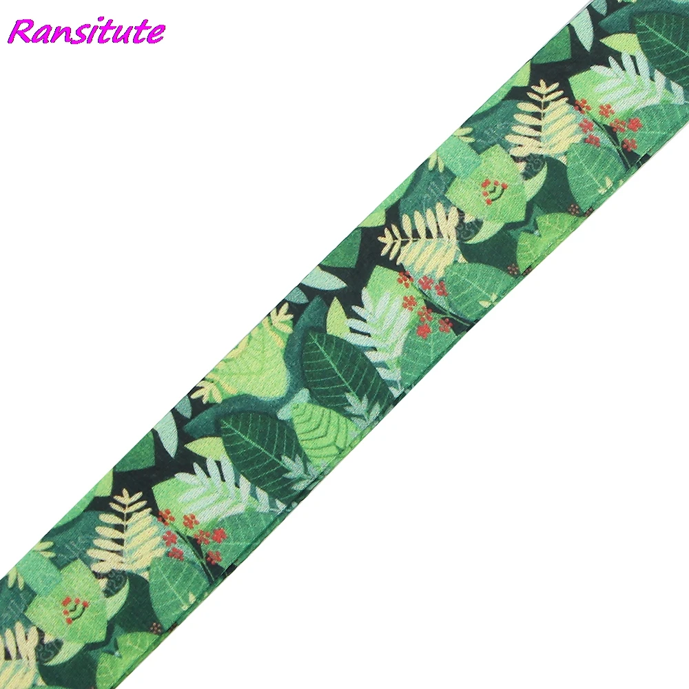 

Ransitute R1515 Green Tree Jungle Lanyards ID Badge Holder ID Card Pass Mobile Phone Straps Badge Key Holder Keychain