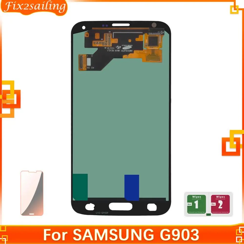 Super Amoled ЖК-дисплей для Samsung GALAXY S5 Neo G903 G903F сенсорный экран в сборе 100% рабочий |