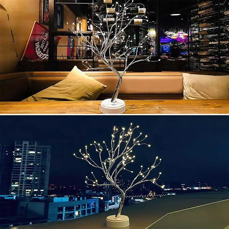 

Creative tree lamp led pearl tree lamp touch screen lamp bedroom lamp bedside night light birthday gift