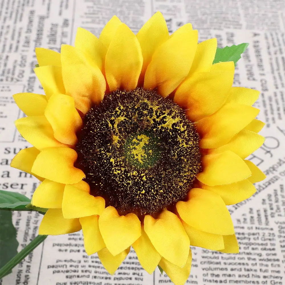 Искусственный букет подсолнухов из шелка украшение для дома свадьбы гостиной